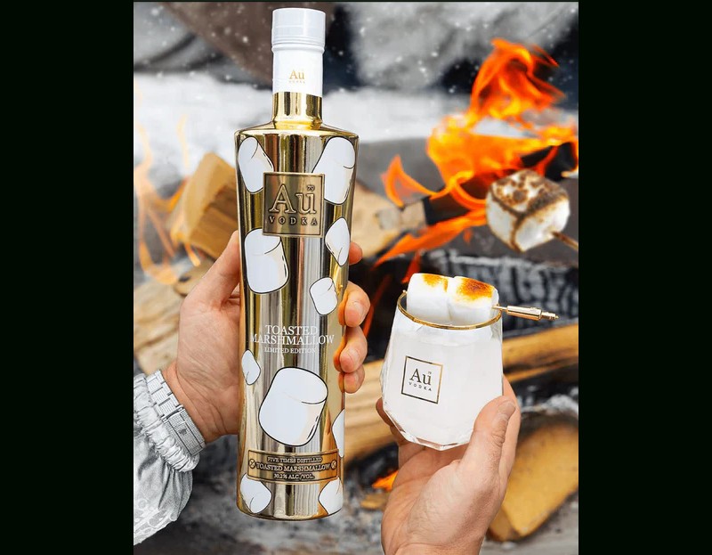 au marshmallow flavoured vodka 70cl - new flavour