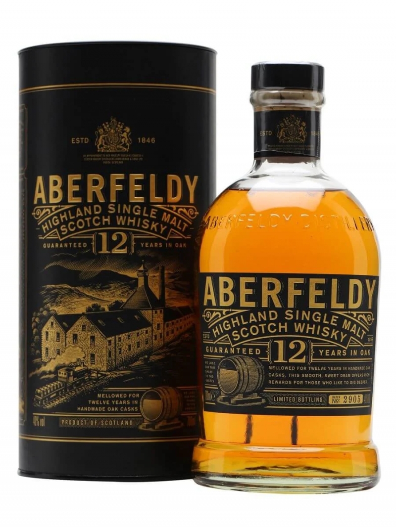 aberfeldy 12 year single malt whiskey 70cl