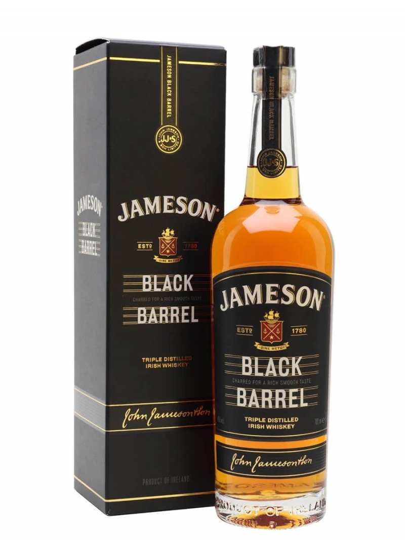 jameson black barrel irish whiskey 70cl