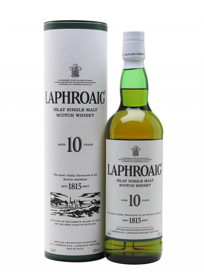 laphroaig 10 year old whisky 70cl