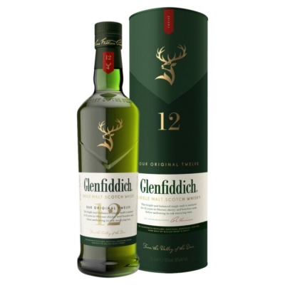 glenfiddich 12 year old single malt scotch whisky 70cl