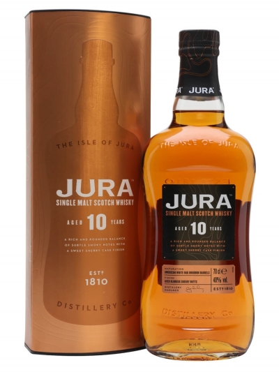 jura 10 year old whiskey 70cl